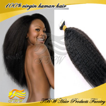 Nouvellement la mode texture bande cheveux humains Kinky Extensions de cheveux Afrique du Sud